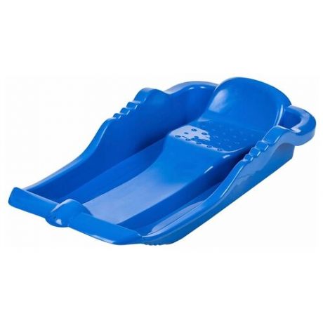 Детские санки пластиковые Снеголёт Пл-С322 тёмно-синие
