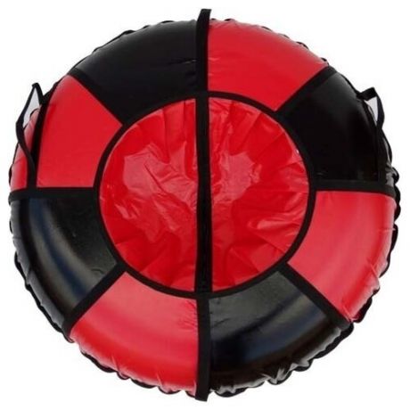 Тюбинг - ватрушка для катания по снегу Эконом красный черный 85 см