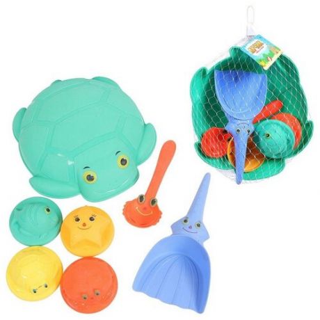Набор игрушек для песочницы ABtoys Лучик, 7 предметов