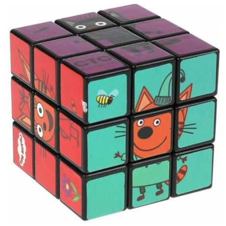 Multiart Логическая игра "Три кота" кубик 3х3 с картинками ZY896242- R1