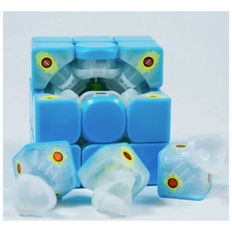 Кубик Рубика магнитный QiYi (MoFangGe) X-Man 3x3 Tornado v2 M Blue Limited Edition