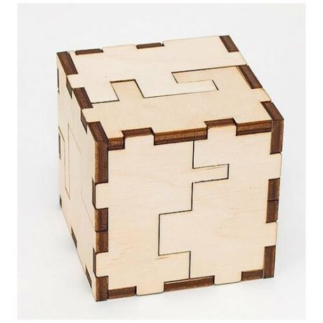 Деревянный конструктор-головоломка EWA Cube 3D puzzle
