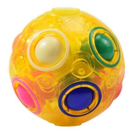 Головоломка светящийся Орбо шар антистресс / Jiehui cube ball yellow