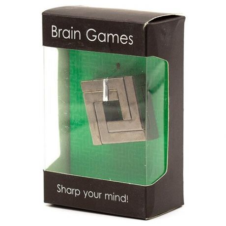 Головоломка Brain Games Metal Square с коробкой