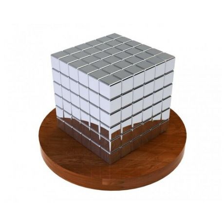 Антистресс игрушка/Неокуб Neocube Куб из магнитных кубиков Тетракуб 6 мм TetraCube Неокуб, стальной, 216 элементов