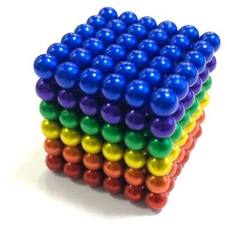 Магнитные шарики Неокуб D5 мм (разноцветный 6 в 1)