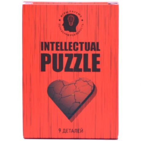 Головоломка Сердце (9 деталей) iq пазл Игры разума Intellectual puzzle Интеллектуальный пазл