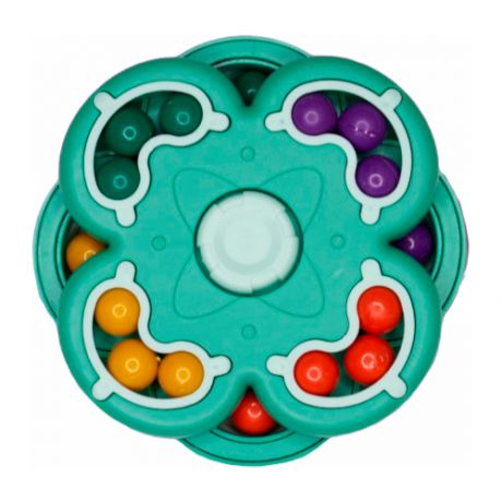 Головоломка Magic Ball, развивающая игра, головоломка спиннер двусторонняя Кубик Рубика антистресс Puzzle Ball для взрослых и детей, зеленая