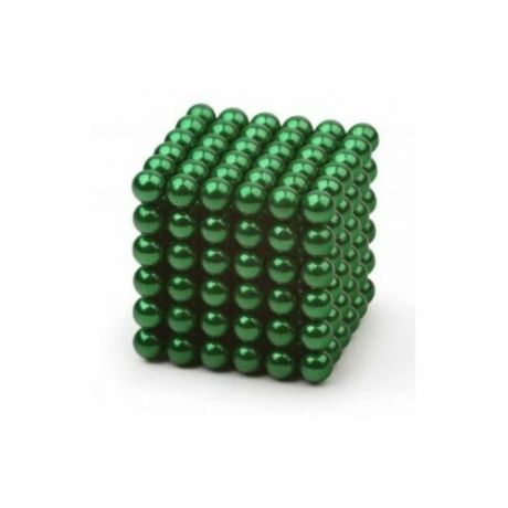 Антистресс магнит "Неокуб" конструктор 216 шариков диаметр 5мм - куб из магнитных шариков, Изумрудный