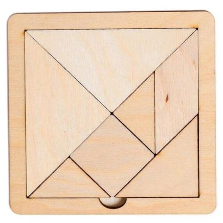Игра головоломка деревянная "Танграм" (малая) Десятое Королевство 00785ДК
