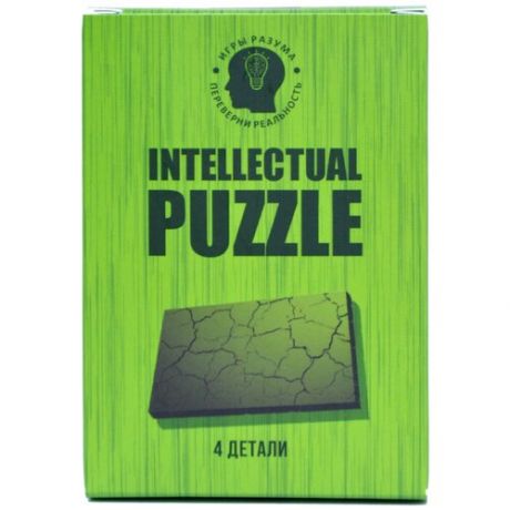 Головоломка Прямоугольник (4 детали) iq пазл Игры разума Intellectual puzzle Интеллектуальный пазл