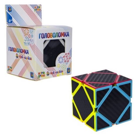 Головоломка 1Toy "Куб карбон", квадраты, 5,5*5,5 см (Т20238)