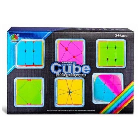 Набор головоломок Fanxin Cube 6 шт. цветной
