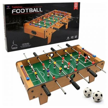 Настольный футбол деревянный 69х23х36,5 см / набор для игры в футбол