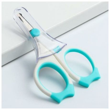 Маникюрные ножницы для новорожденных ROXY-KIDS с прорезиненными ручками