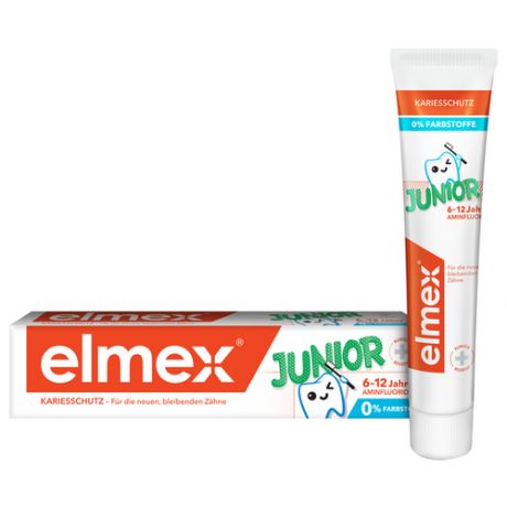 Зубная паста Elmex Юниор для детей от 6 до 12 лет, 75 мл