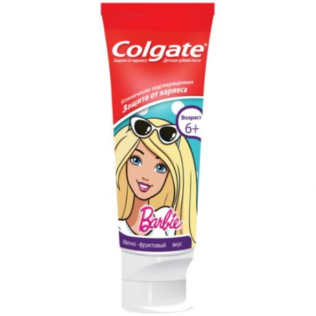 Зубная паста Colgate Barbie 6+, 75 мл