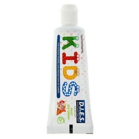 Зубная паста детская D.I.E.S, фруктовое мороженое, 3-7 лет, 45 г