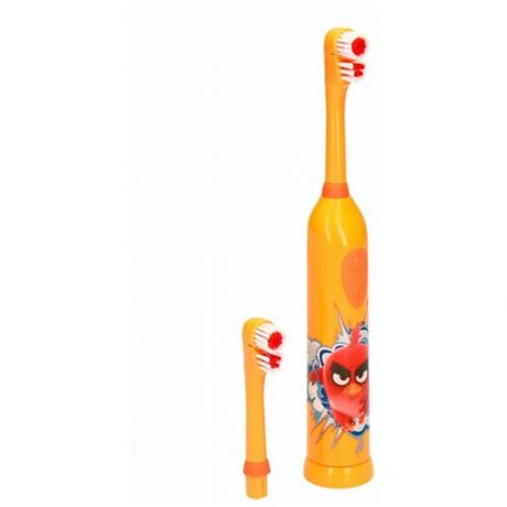 Зубная щетка LONGA VITA Angry Birds электрическая со сменной насадкой с 3лет Оранжевая