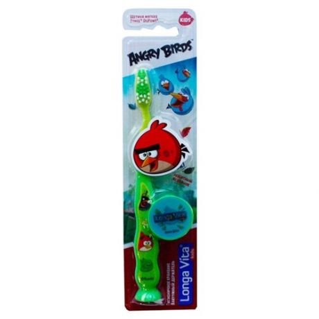 Зубная щетка Longa Vita Angry Birds 5+ 1 шт