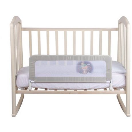 Бортик-ограничитель для детской кроватки Alis с откидной планкой (бежевый), 90х34 см