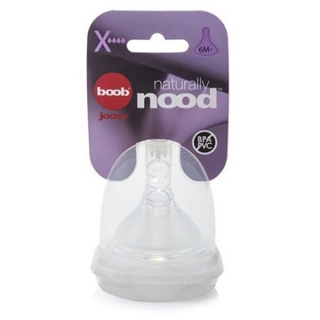 Соска Joovy Naturally Nood Nipple X-Cut 6мес+