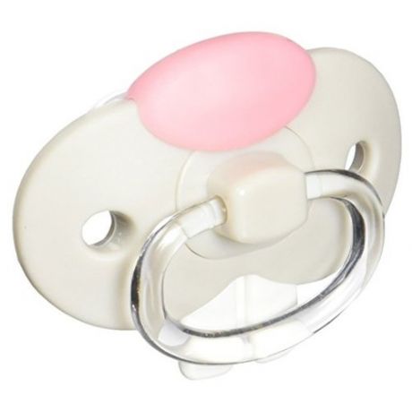 Пустышка силиконовая анатомическая Fred Chill Baby Bunny 0-6 м, серый/розовый