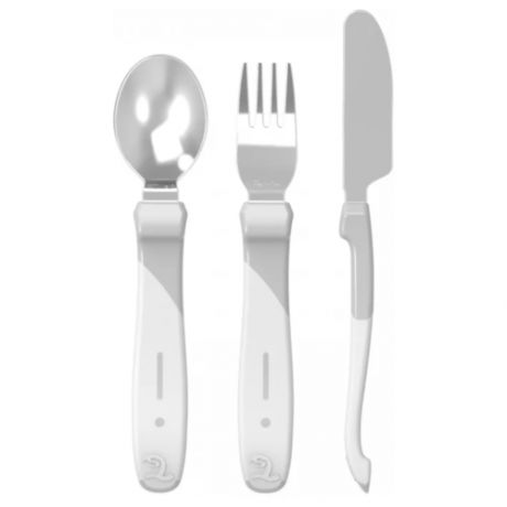 Набор приборов Twistshake Learn Cutlery Stainless Steel с 12 мес пастельный зеленый