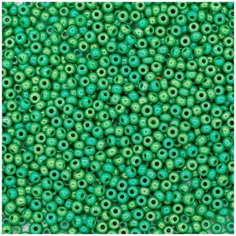 Бисер 10/0, 8 (+/-0,5) гр, Preciosa (54250), зелёный