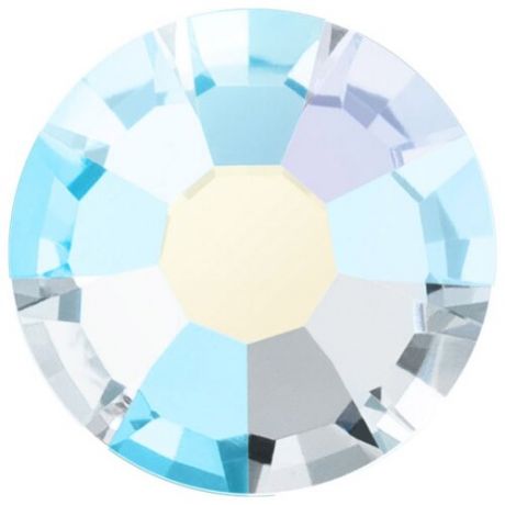 Стразы клеевые PRECIOSA Crystal AB, 3,2 мм, стекло, 144 шт, перламутр (438-11-615 i)