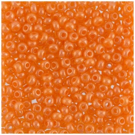 Бисер круглый Gamma 1, 10/0, 2,3 мм, 10 шт*5 г, 1-й сорт, A022 оранжевый