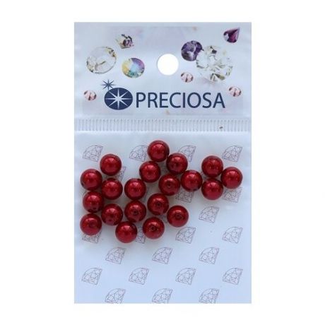 Хрустальный жемчуг Preciosa "Red", 6 мм, 20 штук, арт. 131-10-011