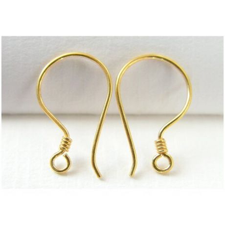 Швензы Simple Wire Vermeil Sterling Silver 17х11 мм (пара)