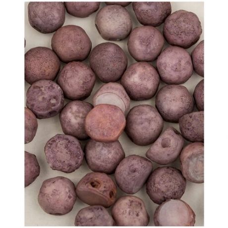 Стеклянные чешские бусины с двумя отверстиями, Cabochon bead, 6 мм, цвет Chalk White Etched Lila Vega Luster, 10 шт. (3000-15726E *1)
