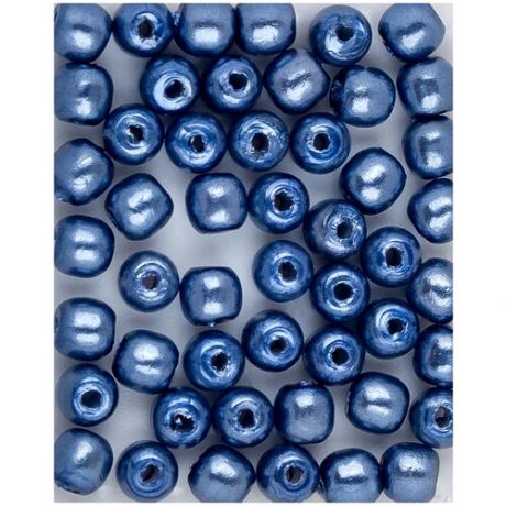 Стеклянные чешские бусины с покрытием под жемчуг, 2 мм, цвет Matted Deep Blue, 100 шт. (10157*2)