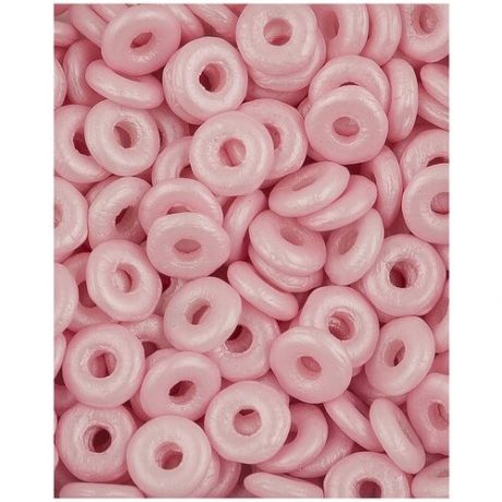 Стеклянные чешские бусины, O bead, 4 мм, цвет Alabaster Pastel Rose, 5 грамм (около 165 шт.) (2010-29305*1)