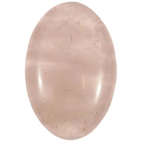Кабошон из розового кварца, размер 48х32х9 мм, вес 25 грамм
