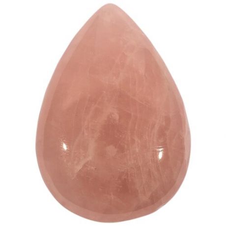 Кабошон из розового кварца, размер 48х23х7 мм, вес 19 грамм