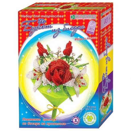 Набор для творчества "Букет из бисера: Розы и Лилии" Клеvер АА 42-620