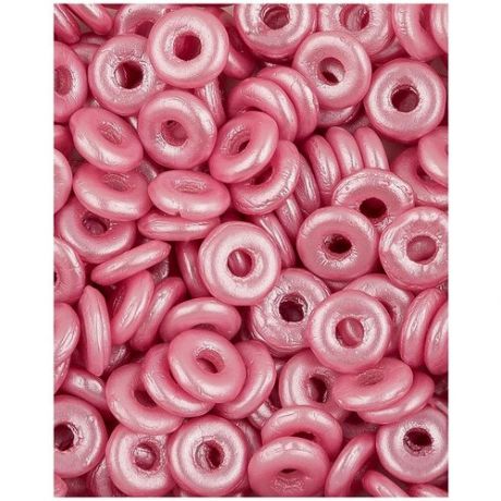 Стеклянные чешские бусины, O bead, 4 мм, цвет Alabaster Pastel Pink, 5 грамм (около 165 шт.) (2010-25008*1)
