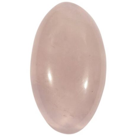 Кабошон из розового кварца, размер 39х22х10 мм, вес 16 грамм