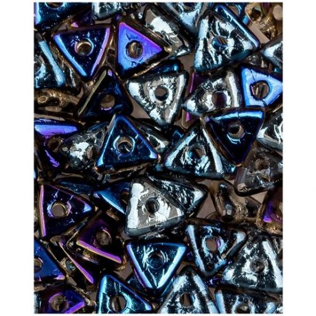 Стеклянные чешские бусины, Tri-bead, 4 мм, цвет Crystal Azuro, 5 грамм (около 145 шт.) (00030-22201*1)