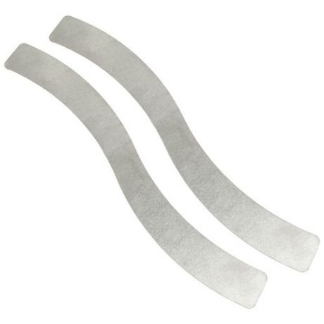 Комплект основ для браслетов из алюминия, переменной ширины: 30х24 мм, длина основы: 290 мм, толщина: 1 мм, (прямые), 2 шт.