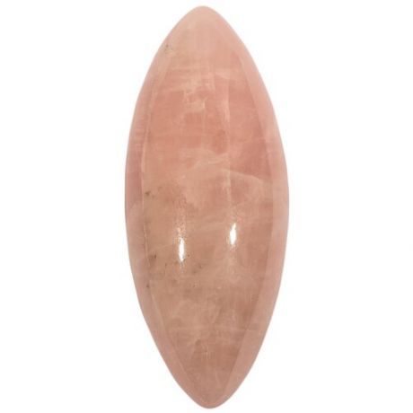 Кабошон из розового кварца, размер 50х20х9 мм, вес 15 грамм