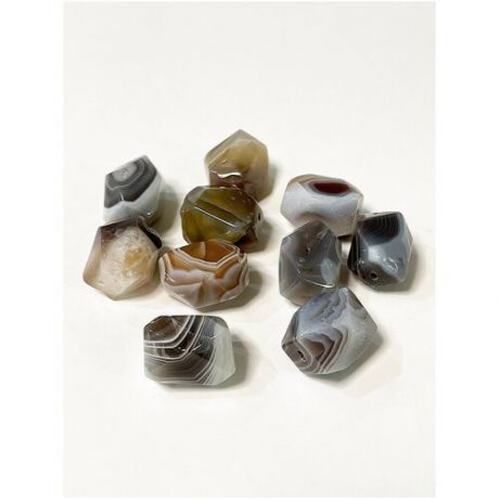 Бусины агат ботсвана натуральный камень в хорошем качестве для рукоделия. В упаковке 5 бусин