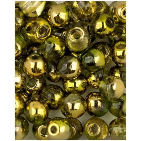 Стеклянные чешские бусины, круглые, Round Beads, 3 мм, цвет Crystal Sunny Magic Citrus, 100 шт. (00030-98006*2)