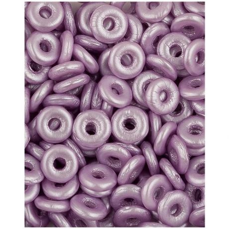 Стеклянные чешские бусины, O bead, 4 мм, цвет Alabaster Pastel Lt.Rose, 5 грамм (около 165 шт.) (2010-25011*1)