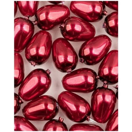 Стеклянные чешские бусины, каплеобразный жемчуг, Teardrop Glass Pearls, 7x5 мм, цвет Brick, 30 шт. (10185*3)