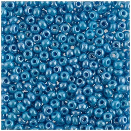 Бисер круглый 1 10/0 "Gamma", 50 грамм, цвет: A086 голубой (68050)
