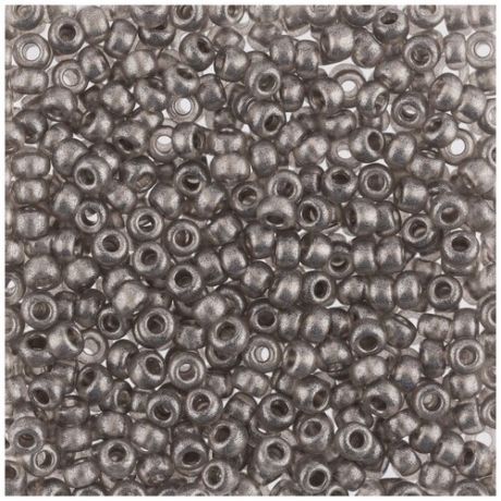 Бисер круглый PRECIOSA 6, 10/0, 2,3 мм, 500 г, (Ф485), серый